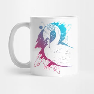 Dual Color Swan Among The Stars Mug